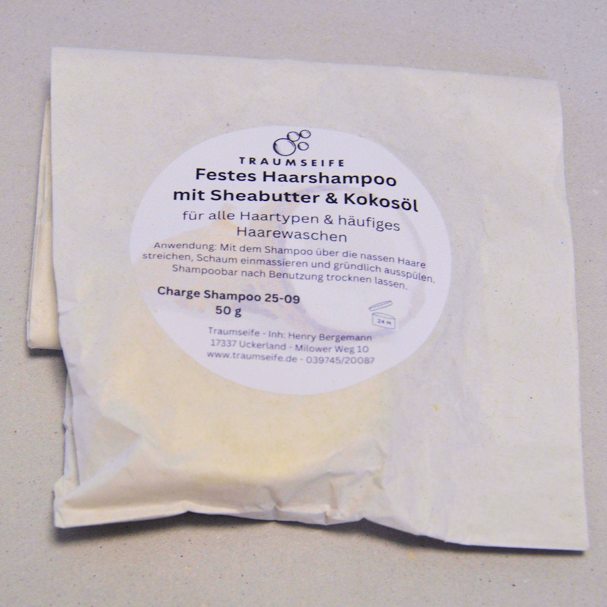 Festes Haarshampoo - Kokosöl & Sheabutter