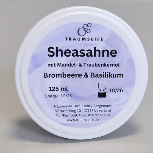 Sheasahne Brombeere Basilikum