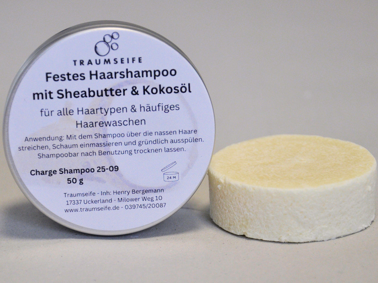 Festes Haarshampoo - Kokosöl & Sheabutter