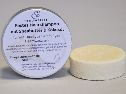 Festes Haarshampoo - Kokosöl & Sheabutter