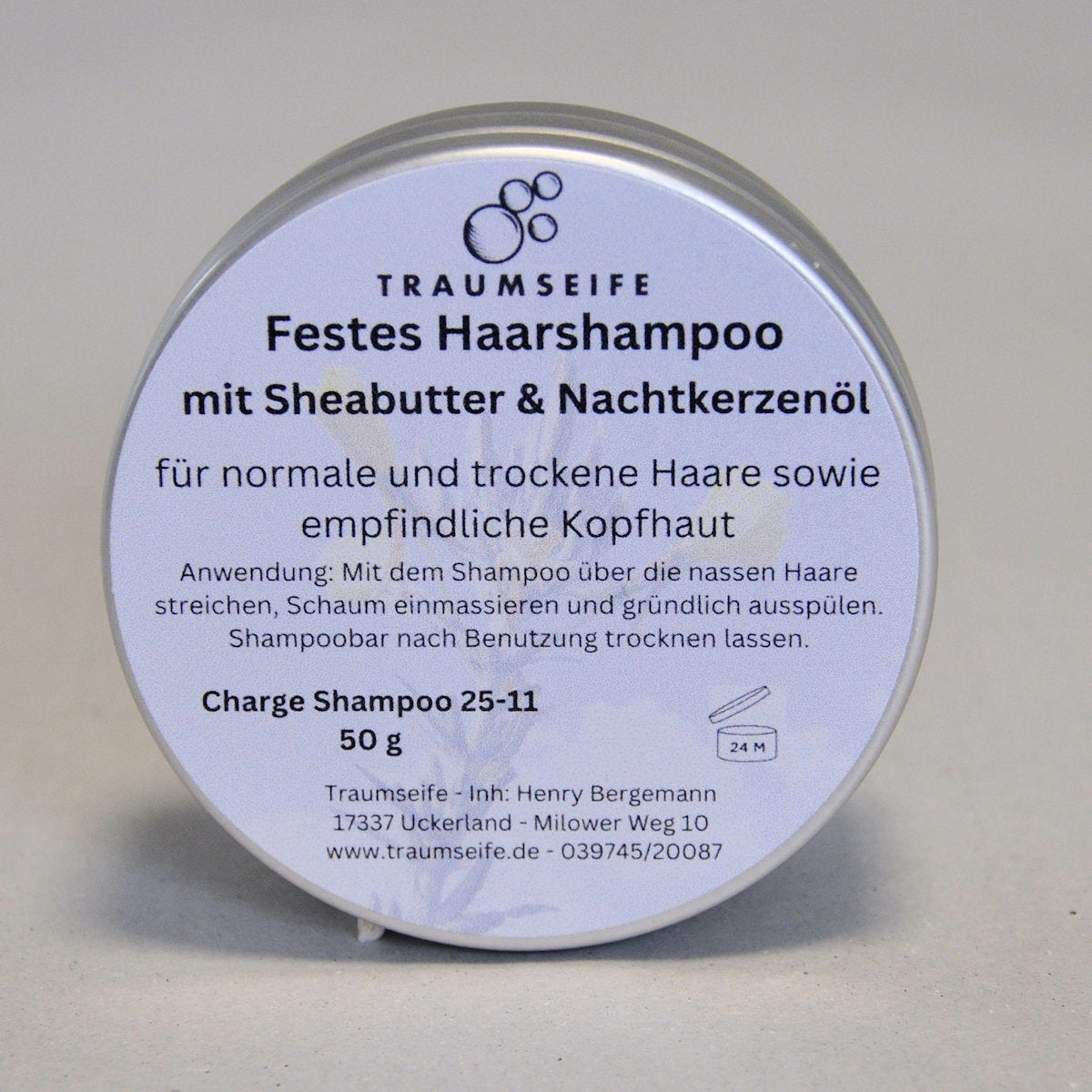 Festes Haarshampoo - Nachtkerzenöl & Sheabutter