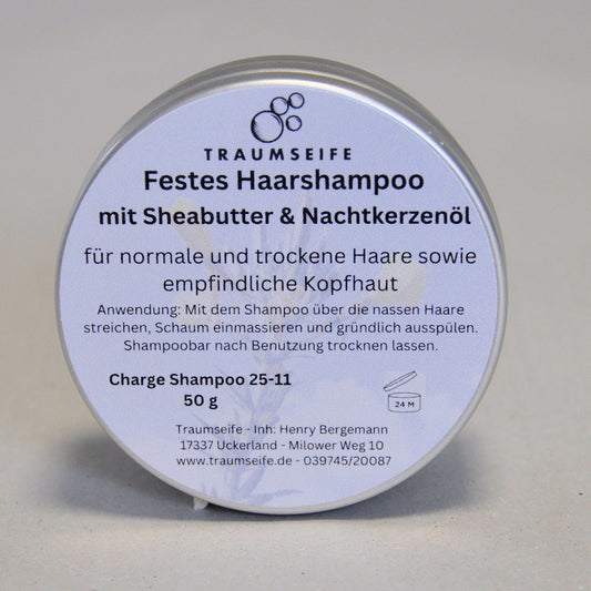 Festes Haarshampoo - Nachtkerzenöl & Sheabutter