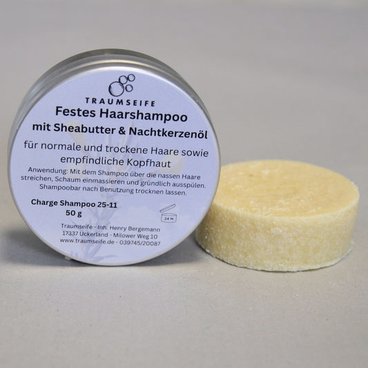 Festes Haarshampoo - Nachtkerzenöl & Sheabutter